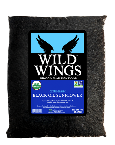 BLACK OIL SUNFLOWER SEEDS* - Certified Organic - 10lb bag - Harrison's ...