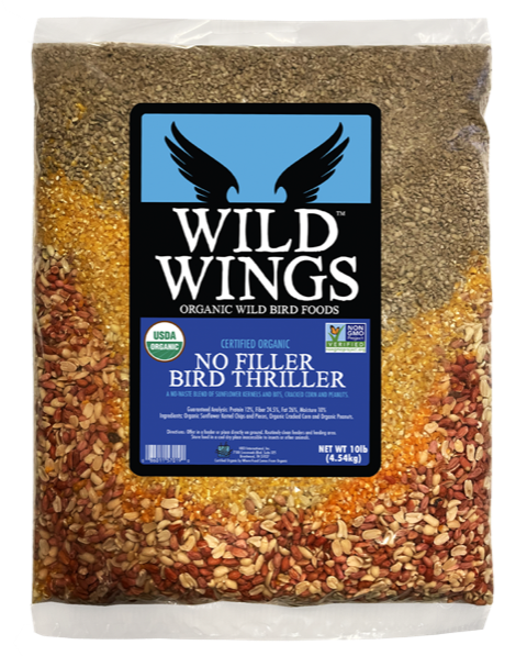 HBF prod WW NoFillerBirdThriller Organic Wild Bird Food Certified Organic Pet Food