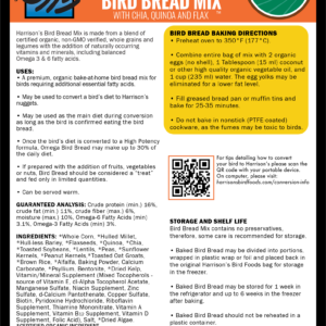 Bird Bread Mix Omega Certified Organic Pet Food